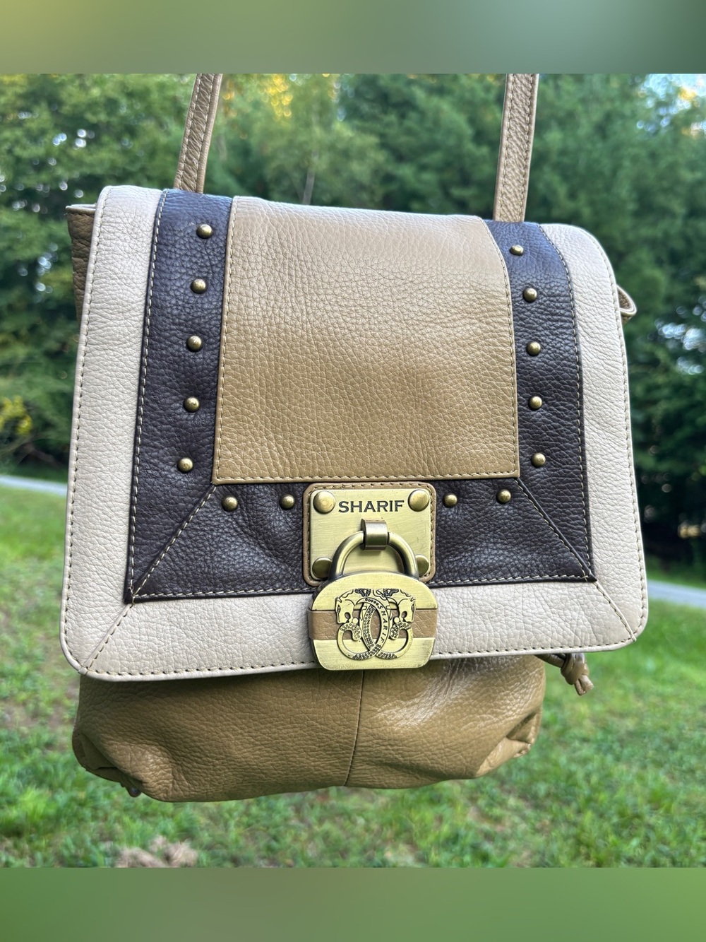 Sharif Leather Crossbody Bag